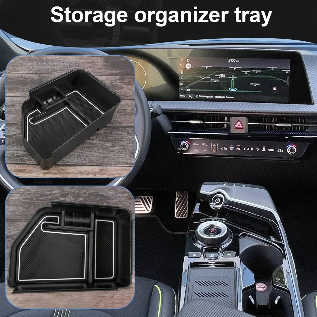 Super promotion : Organisateur de console centrale pour Kia EV6 2022+, boîte de rangement pour accoudoir, accessoires intérieurs