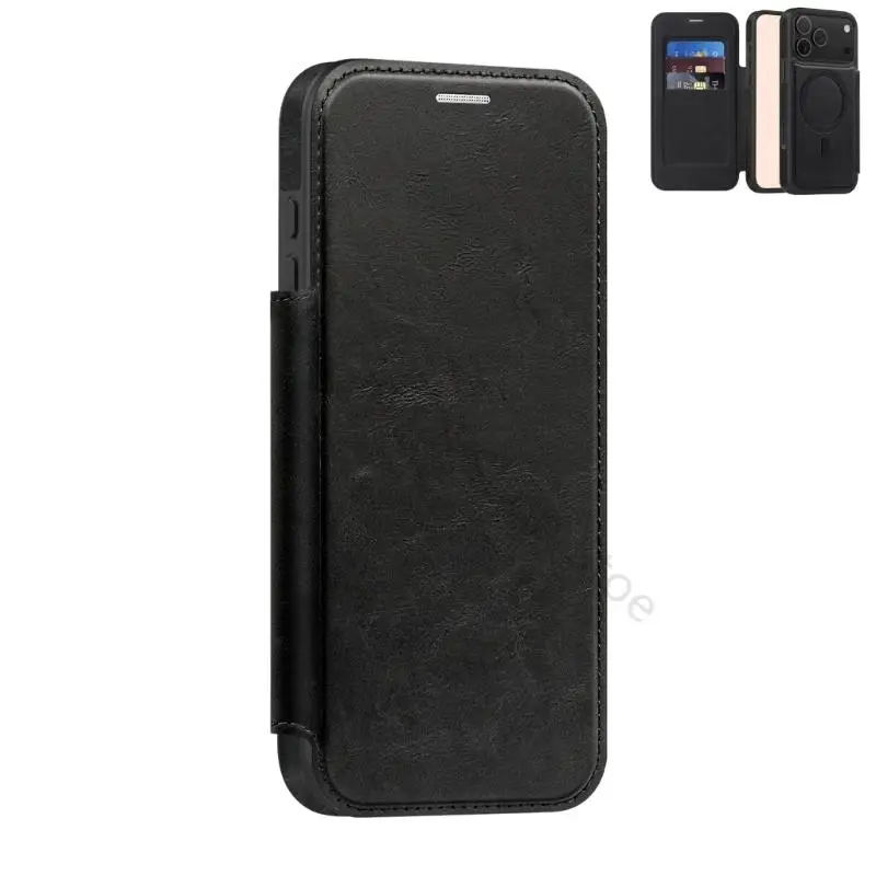 96BA Modische Flip-Wallet-Hülle aus leichtem PU-Leder für Telefon 17 – Detail 4