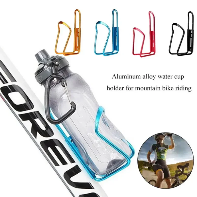 AliExpress NONE Outdoor Aluminum Alloy Bicycle Bottle Holder Lightweight Universal Road Mountain Bike Water Bottle Rack Mount