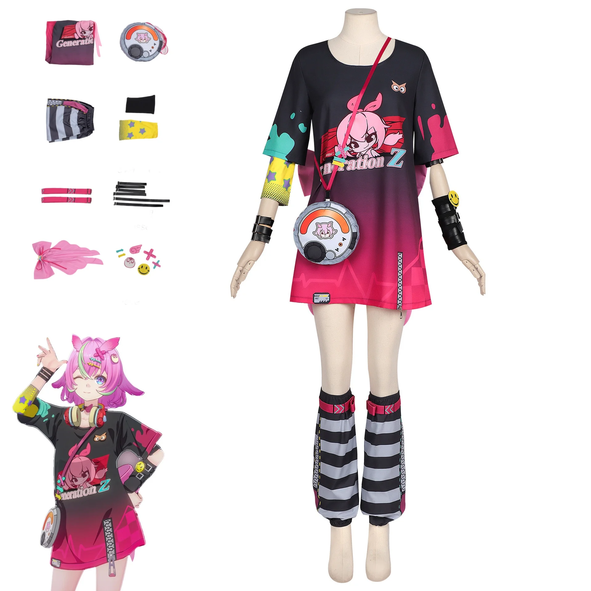 

Neverness to Everness Haniel Cosplay Anime Game Costume