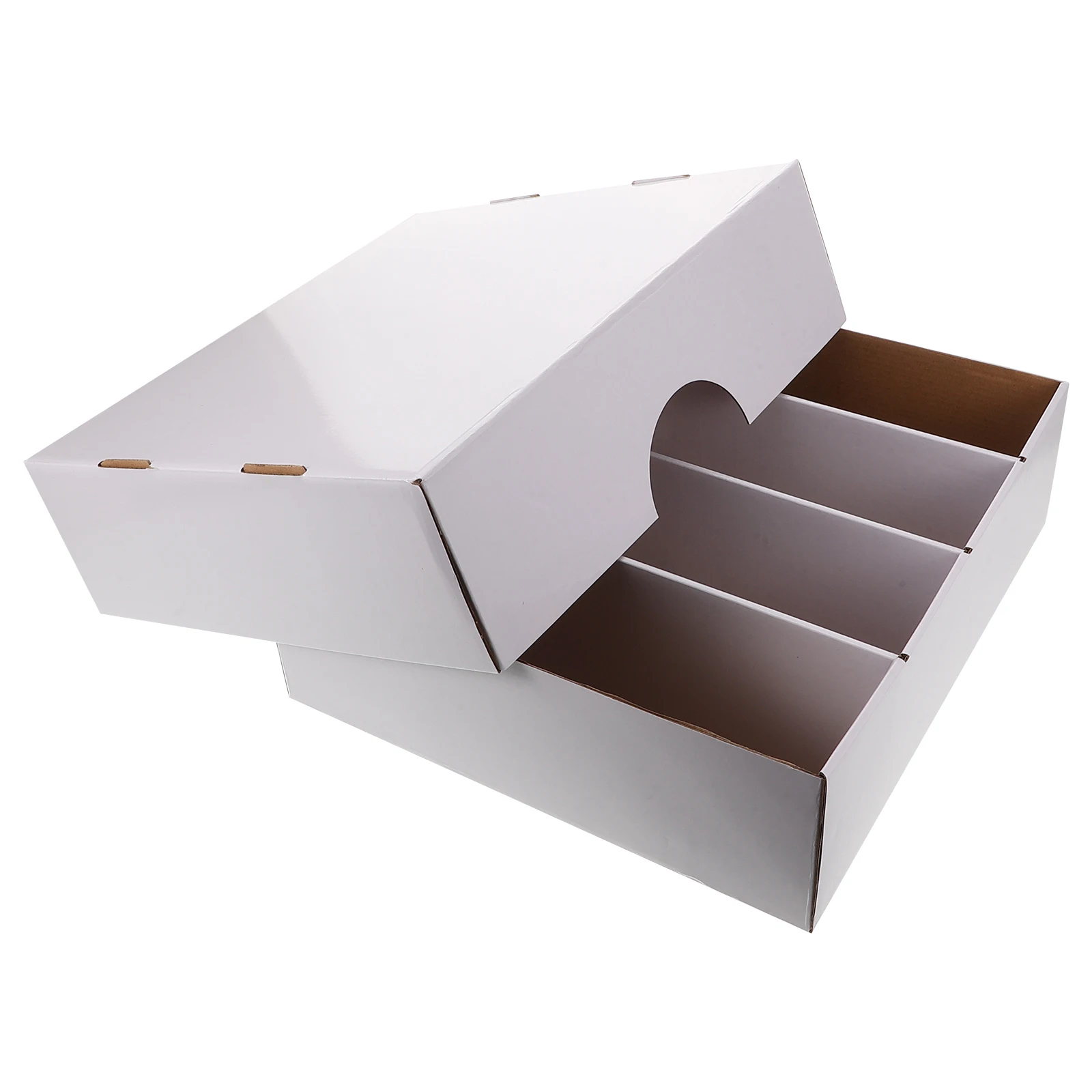 

1pc Game Card Storage Box Partition Cardboard Paper Box Card Sorter Tray With Dividers Cardboard Case For Collection