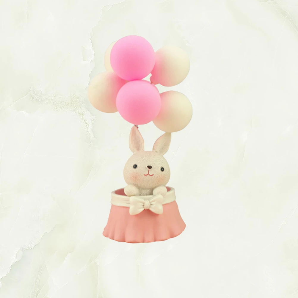 

Bunny Cake Decoration Props Z Decorating Miniature Landscape Resin Rabbite Balloon Topper Christmas Lovers