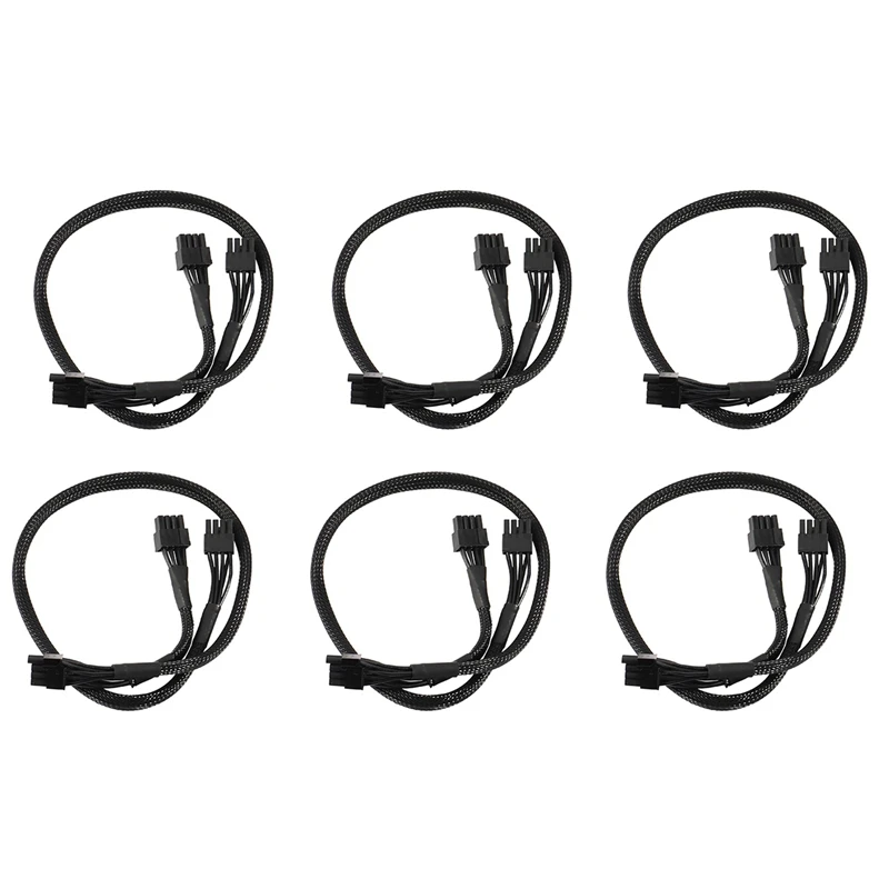 6X PSU 8Pin To Dual 8Pin(6+2) Pin Pcie Modular Power Supply Cable For EVGA Supernova G2 G3 P2 T2 GS 650 750 850