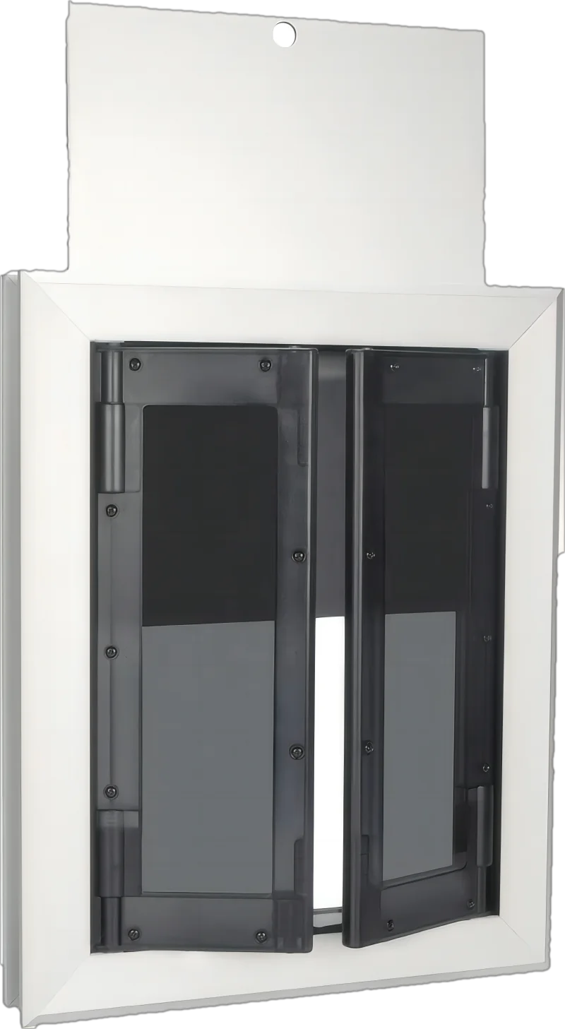 Pet Products of Large Aluminum Weather Proof Pet Doors With 2 Slide-in Panels for Dog Outdoor, Dog Doors With Beautiful Window