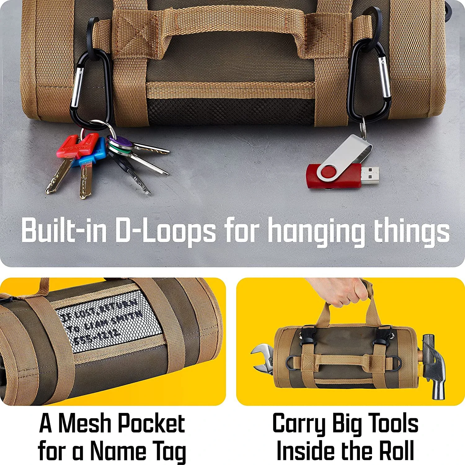 Multifunctionele Gereedschapstas Hoge Kwaliteit Professionele Multi Pocket Hardware Gereedschap Pouch Roll Up Draagbare Kleine Tools Organizer Tas