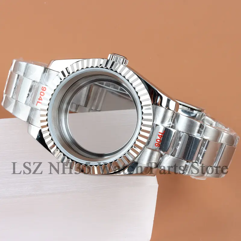 For 36mm/39mm Datejust Case Stainless Steel NH35 Watch Case Fit Seiko NH35 NH36 Movement 28.5mm Dial Polish Oyster Watchband - Image 28