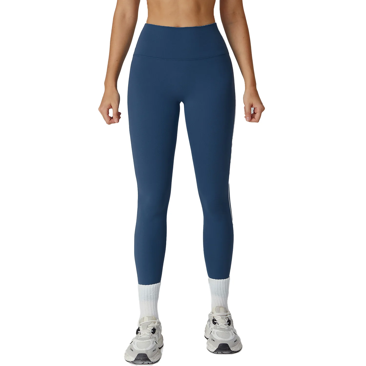 

Maxdutti Color Blocking Brushed Yoga Pants, High Waisted Tight Pants, Outdoor Cycling, Running, Sports And Fitness Pants