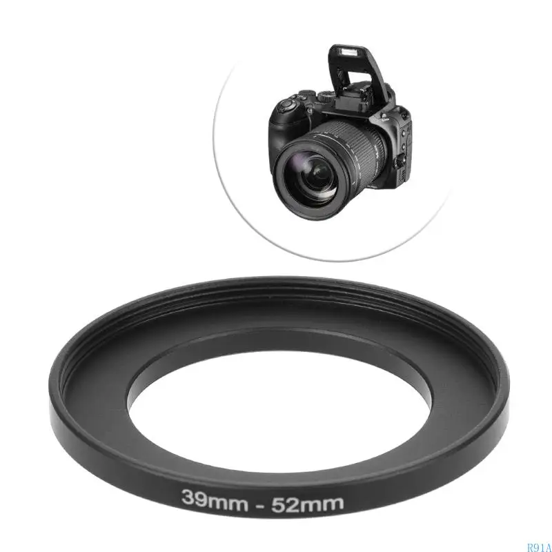R91A 39mm ~ 52mm 금속 스텝 업 링 렌즈 어댑터 필터 카메라 도구 액세서리