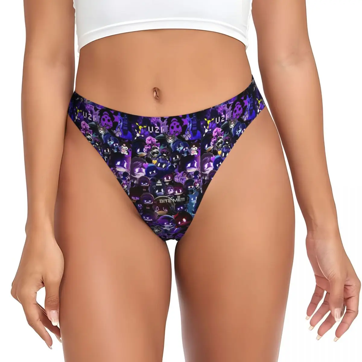 calcinhas-g-string-customizadas-murder-drones-uzi-collage-respiraveis-confortaveis-e-elasticas-para-mulheres