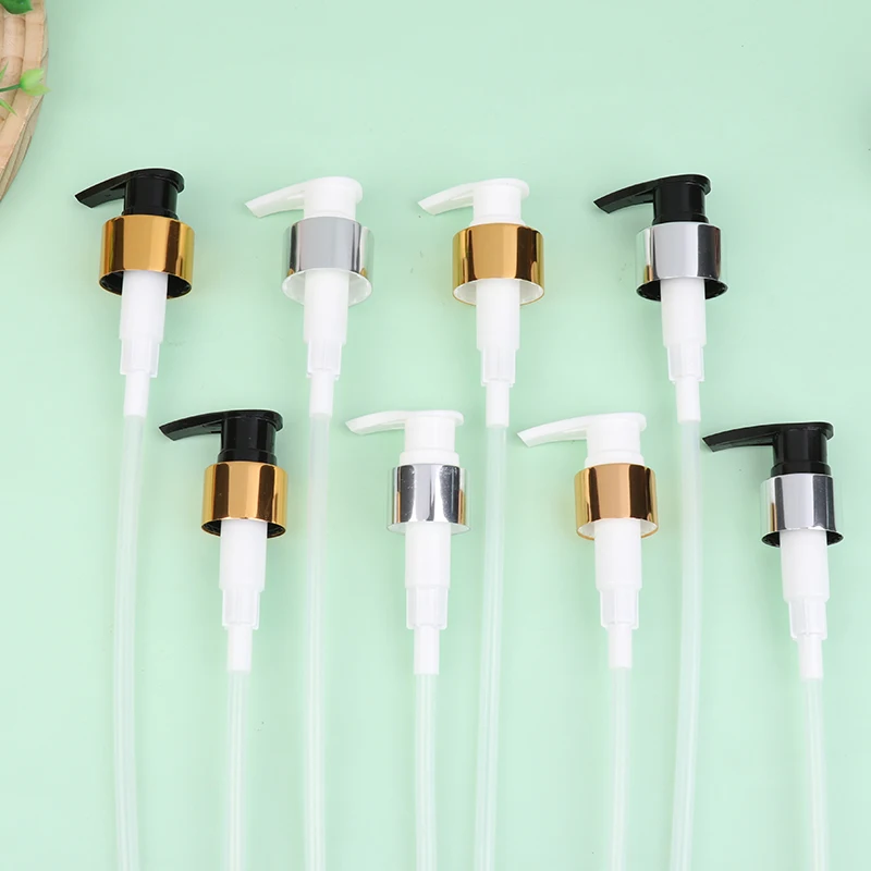 プッシュタイプソープポンプ液体ディスペンサーヘッド 24/28 スレッドバスシャンプーローション交換ノズルバスアクセサリー