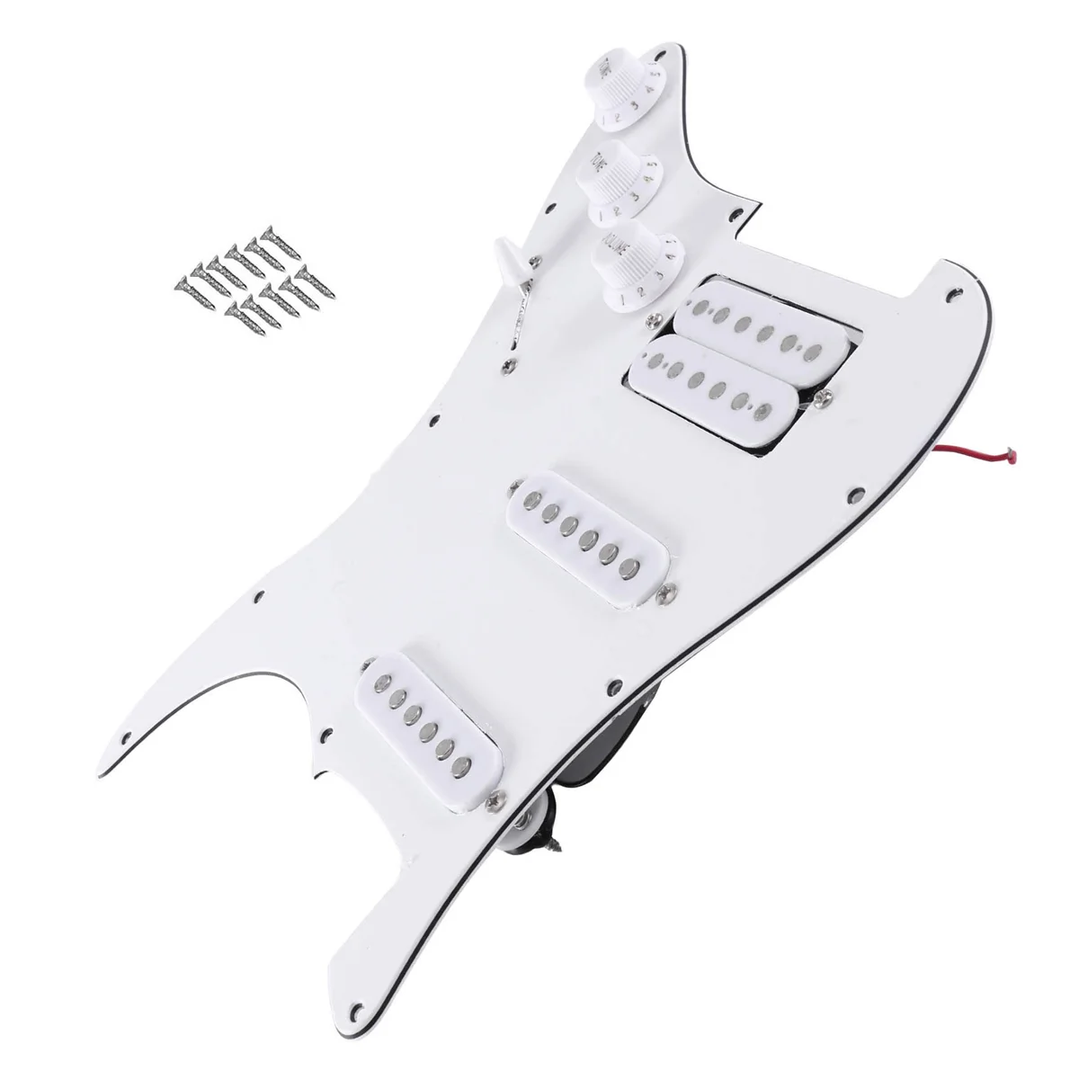 ST SQ Electric Guitar Loaded Prewired Electric Guitar Pickguard Pickup Assembly White Regular