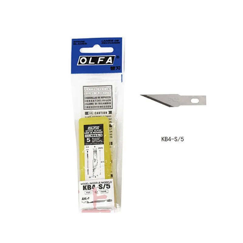 5pcs/Pack OLFA KB4-F/5,KB4-S/5,KB4-R/5 Spare Blade Art/design Knife Suitable for AK-4