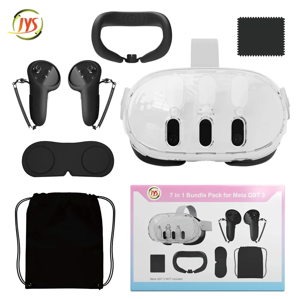 VR Accessories For Meta Quest3 VR Mask Protection Set Dust-Proof and Scratch-proof Lens Cover Soft and Comfortable Sweat-Mask