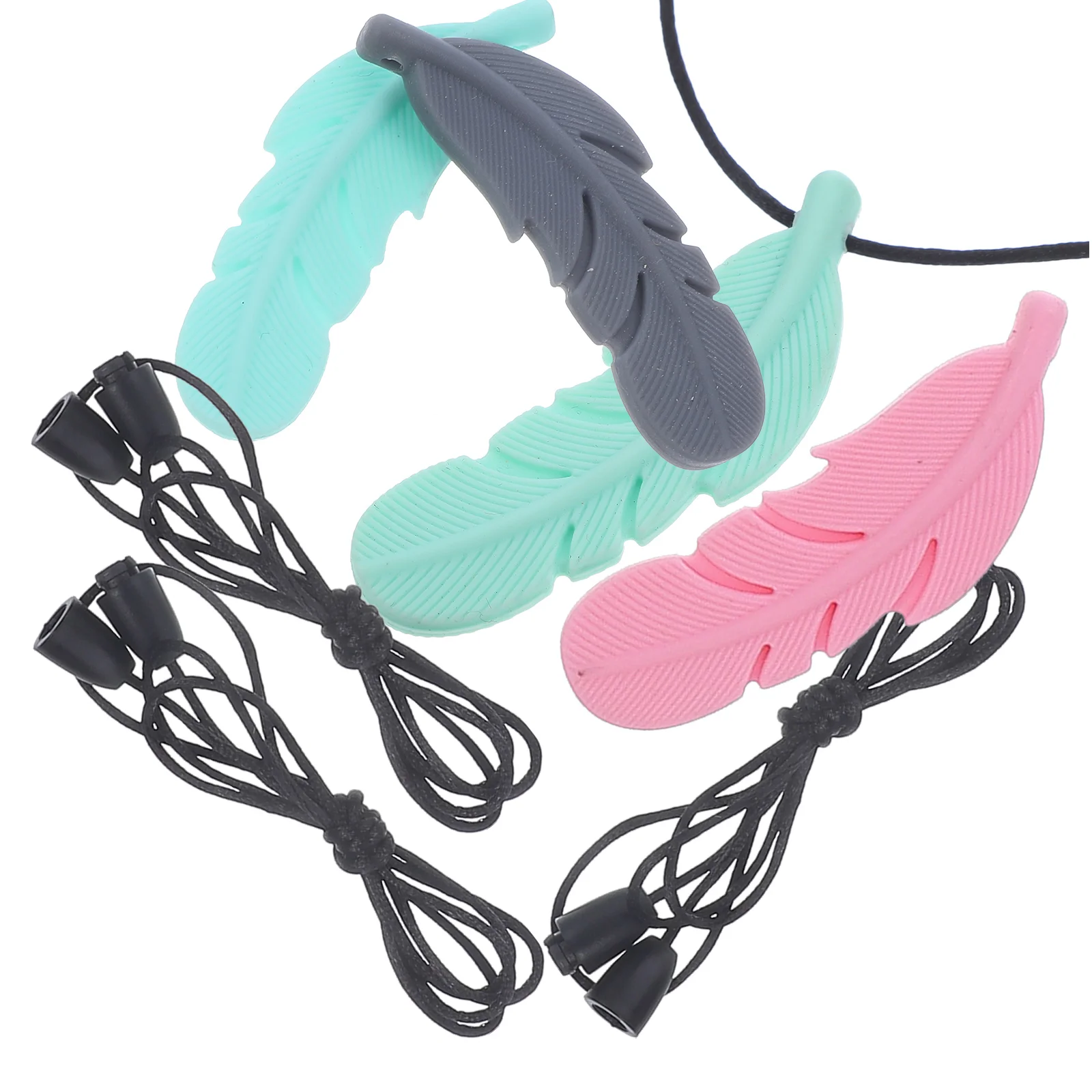 Collier à mâcher Kfidget en silicone pour nouveau-né, bracelet, jouets, 4 pièces