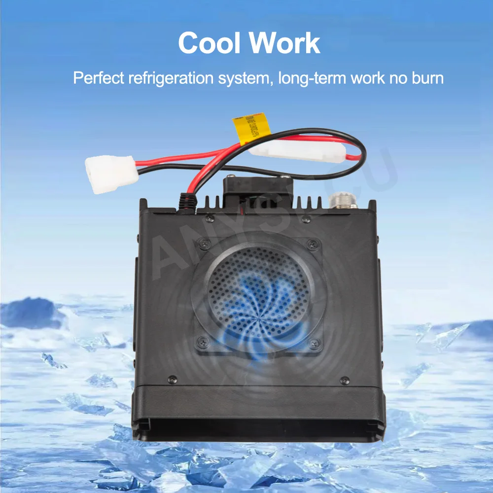 Anysecu AC-5880 50W Banda AM ad alta potenza Ricevi ricetrasmettitore da pannello staccabile Display HD 2.0 VHF UHF Radio mobile dual band