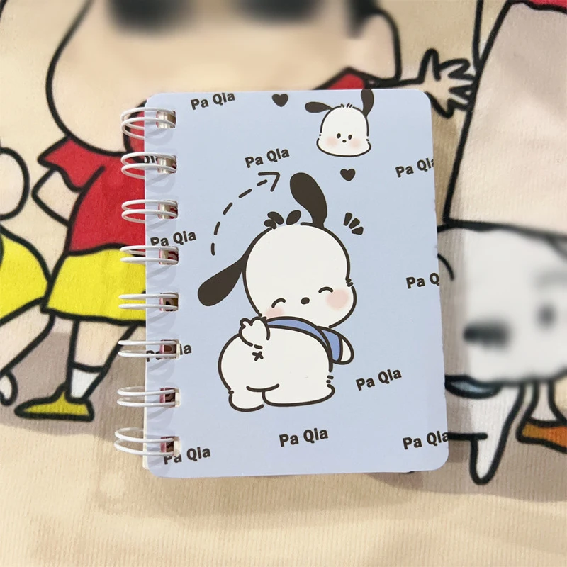 4Pcs Sanrio Pochacco Cartoon Coil Book Pocket Notebook Cartoon Exercise Book Stationery Student Supplies Kids Toys Gift For Girl