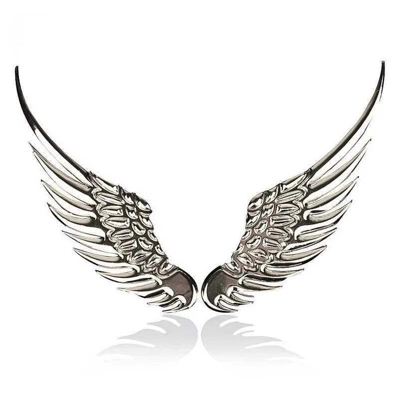 

Car Auto Sticker 3D Stereo Metal Angel Wing Decoration with Decals Emblem Chrome 3D Big Wings Car Sticker