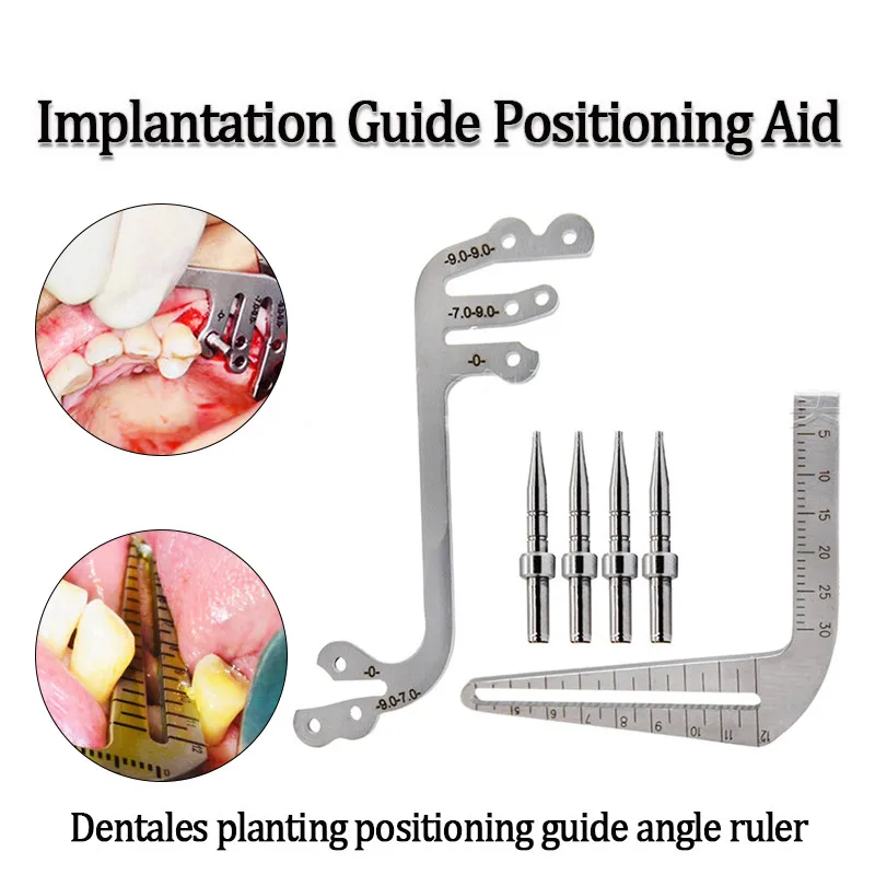

1 Set Dental Implant Guide Positioning Auxiliary Square Ruler Dental Implant Auxiliary Tool