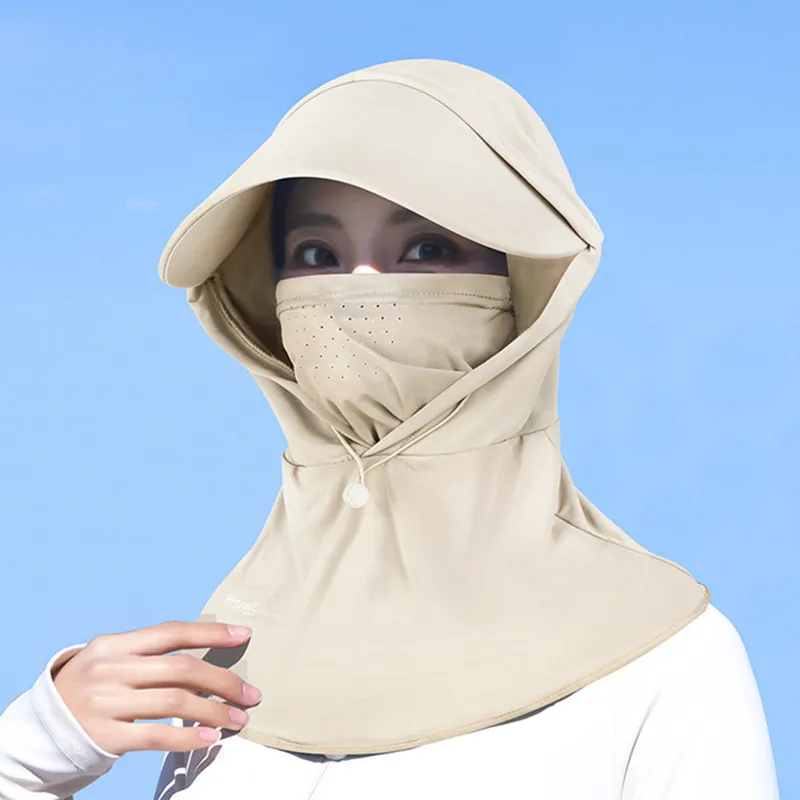 New summer Full face neck protection breathable sun hat for women camping UV resistant beach hat mosquito prevention fishing cap