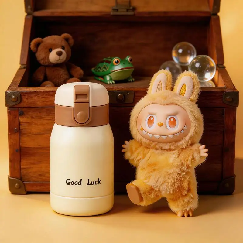 

POP MART THE MONSTERS Серия Forward High Energy: Термос-бутылка LABUBU для холодных напитков, летняя, с вакуумной изоляцией