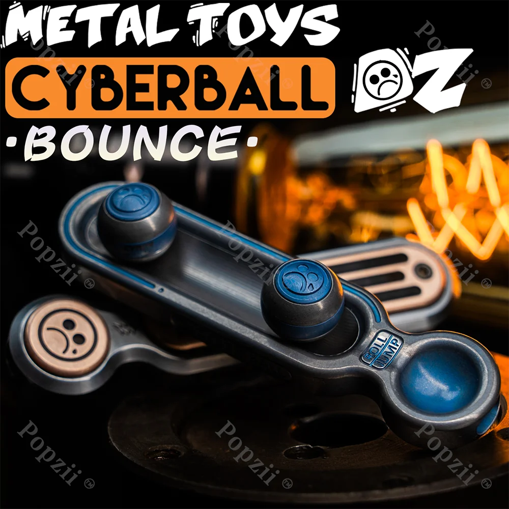 Juguetes de Metal Dz Cyber Ball, deslizador de empuje, juguetes para aliviar el estrés, múltiples formas para jugar, Spinner de cuentas EDC, juguetes inquietos