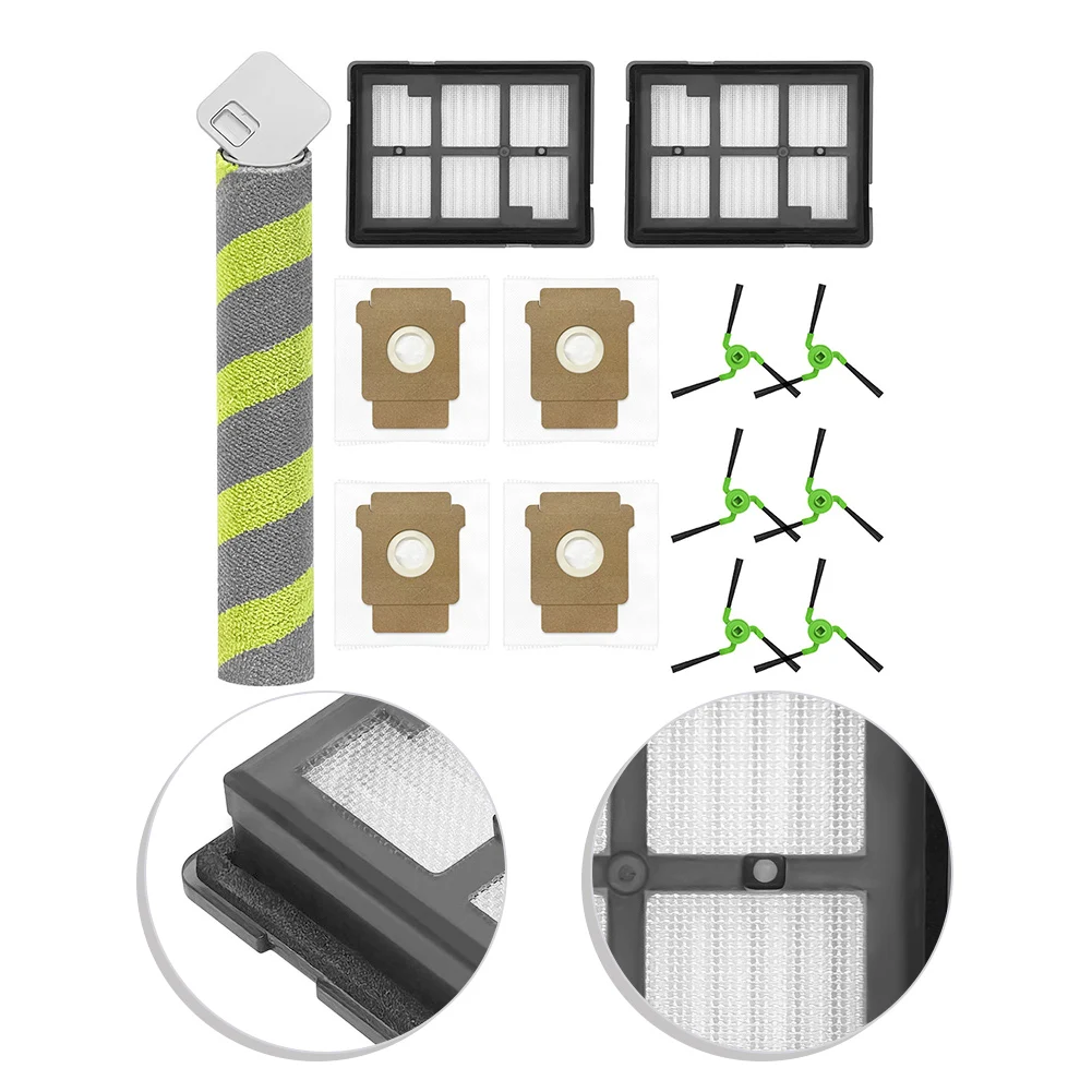 Roller Main Side Brushes With Filters Dust Bags For Roomba for Max for 700 Series 705 For Combo/706 For Combo/707vacuum Cleaner