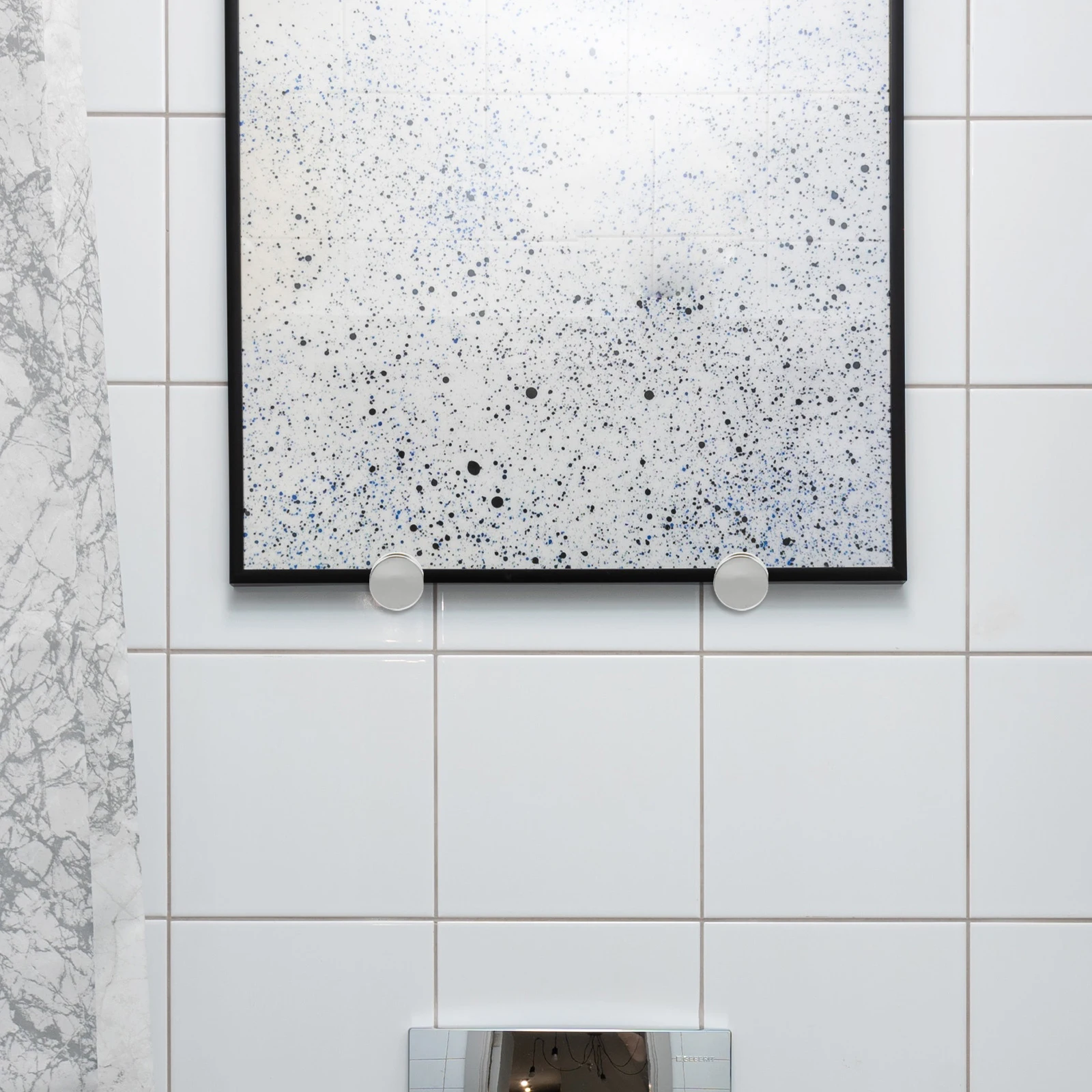 

4Pcs Mirror Brackets Durable Clips for Wall Mounting No Burrs Stable Support Modern Design Mirror Holder Clips