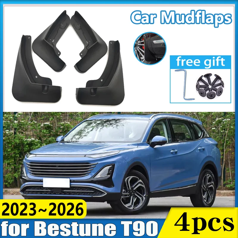 

4pcs Car Front Rear Wheel Fender for Bestune T90 Accessories 2023 2024 2025 2026 Auto Protect Mudflaps Mudguard Mud Flap Guards