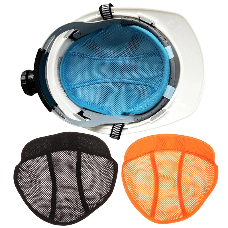 Ventilated Helmet Liner Safety Cap; High Sweat Absorbing Refreshing Mesh Pad for Adults
