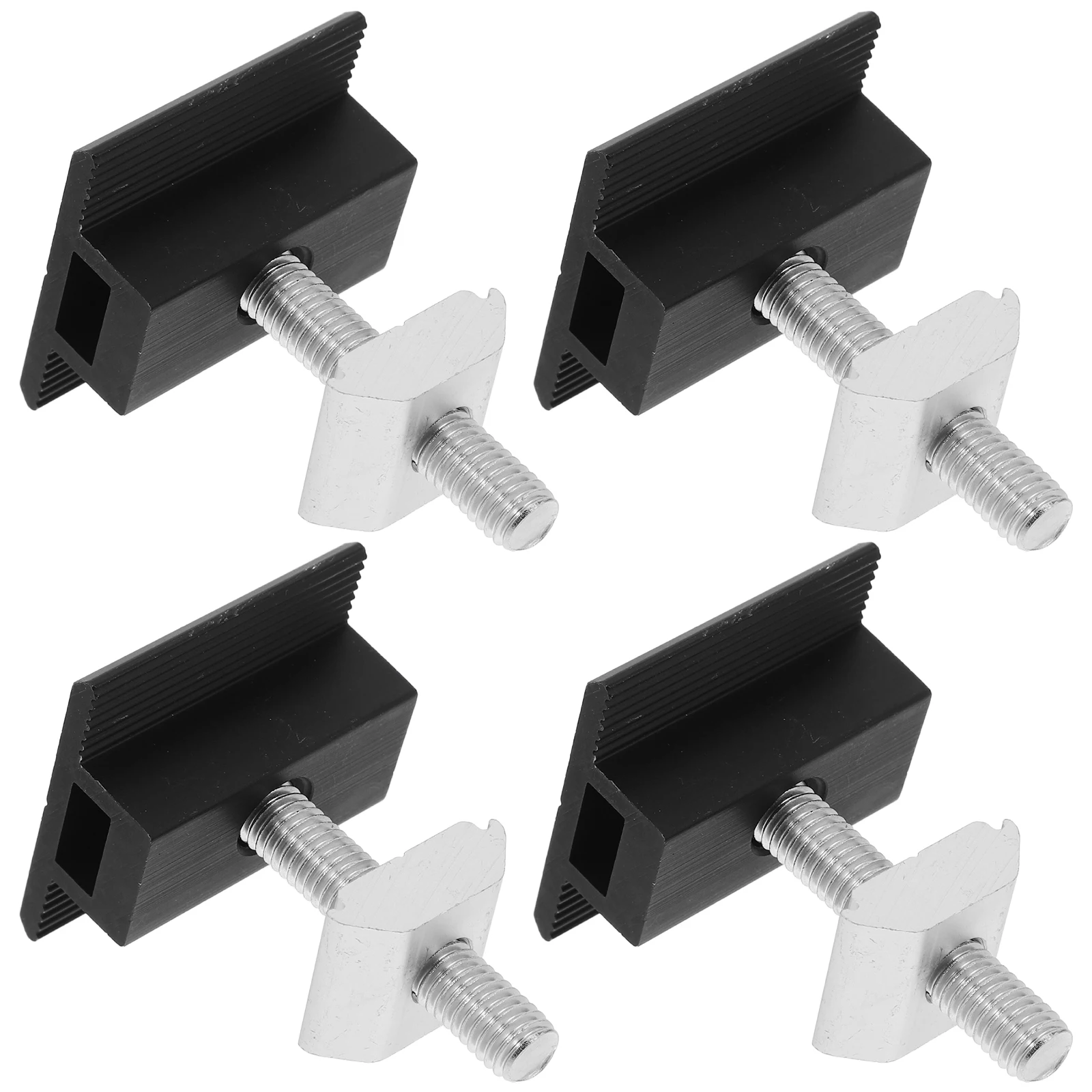 

4pcs Mid Clamp Aluminum Alloy Mounting Brackets For Solar Panels On Rvs Boats Houses Balcony Metal Tile Roofs Solar Panel