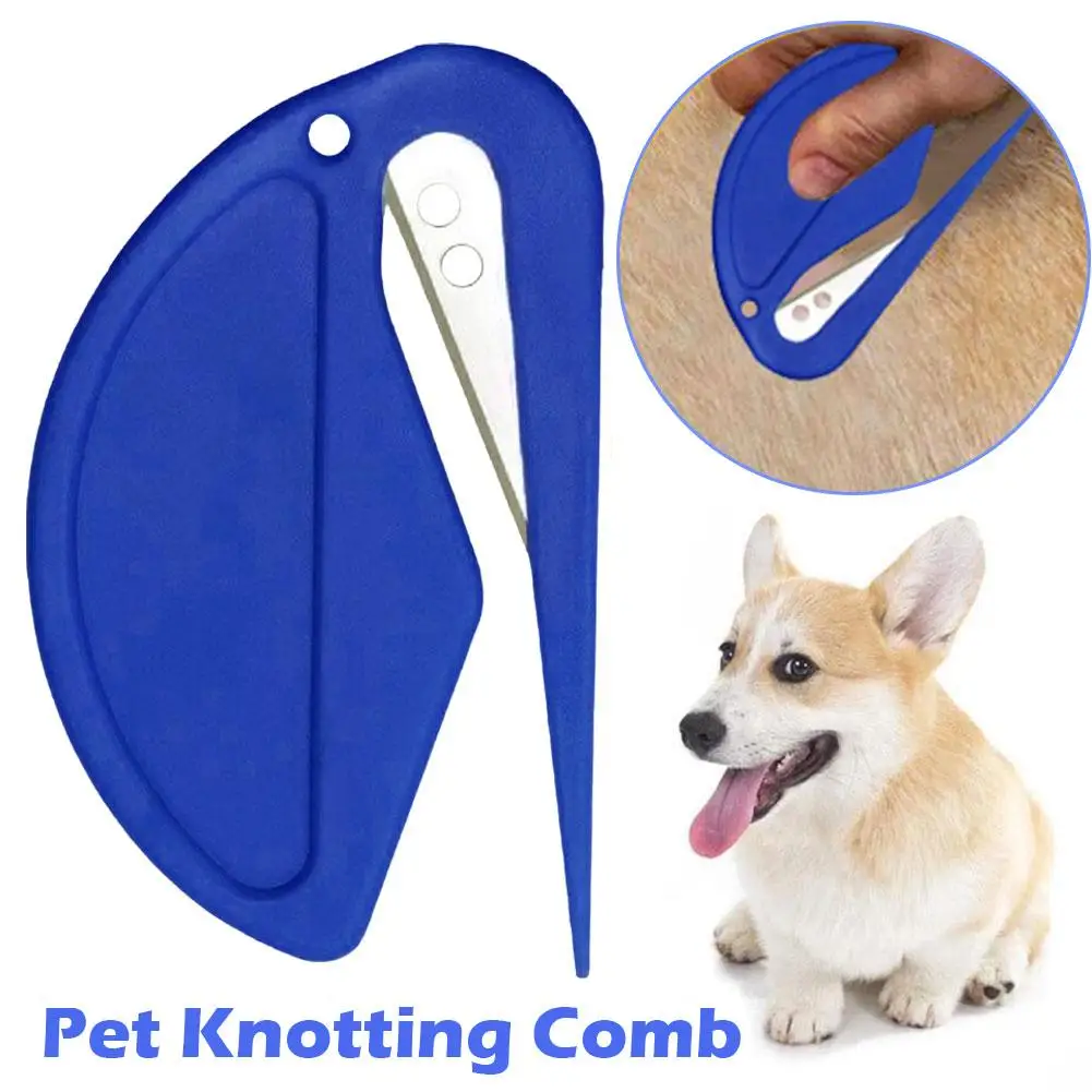 Pet Knotting Comb Effectively Painless Trim Hair Cat Puppy Hair Fur Shedding Comb Unknot Knife Pet Accessories