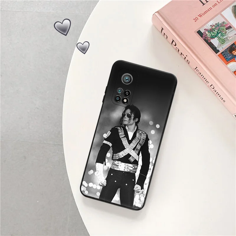 Michael Jackson Black Anti-Drop Phone Case For Redmi Note 12 Pro 11 11S 11Prime 11E 11T 11SE 10 Lite 10S A1 Plus 10C Cover