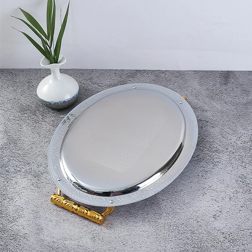 

Металлическая фруктовница: элегантная тарелка для сухих закусок, конфет, шоколада, для хранения и сервировки на кухне и в столовой, декоративное блюдо для закусок