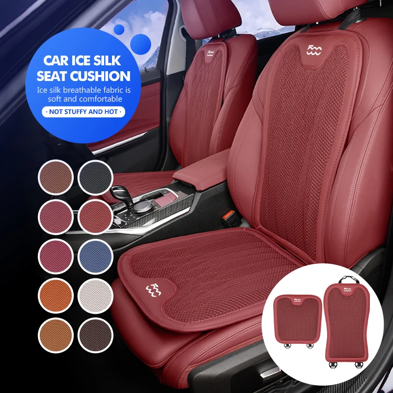 

Car Cushion Summer Cool Cushion Ice Silk Seat Cover Storage For Fiat Grande Punto 500 Abarth Tipo Panda Brave Stilo Palio