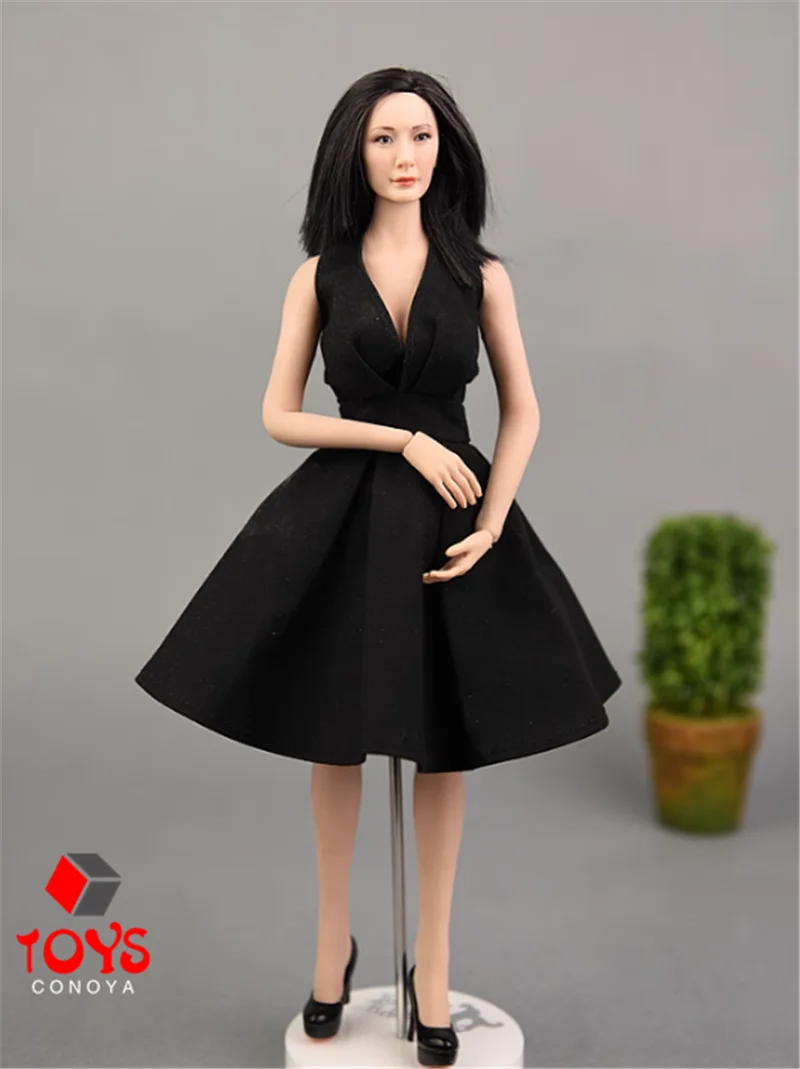 1/6 Maßstab Mädchen träger lose Top Lady Kleid Kleidung Modell passen 12-Zoll-Soldatin Action figur Körper puppen