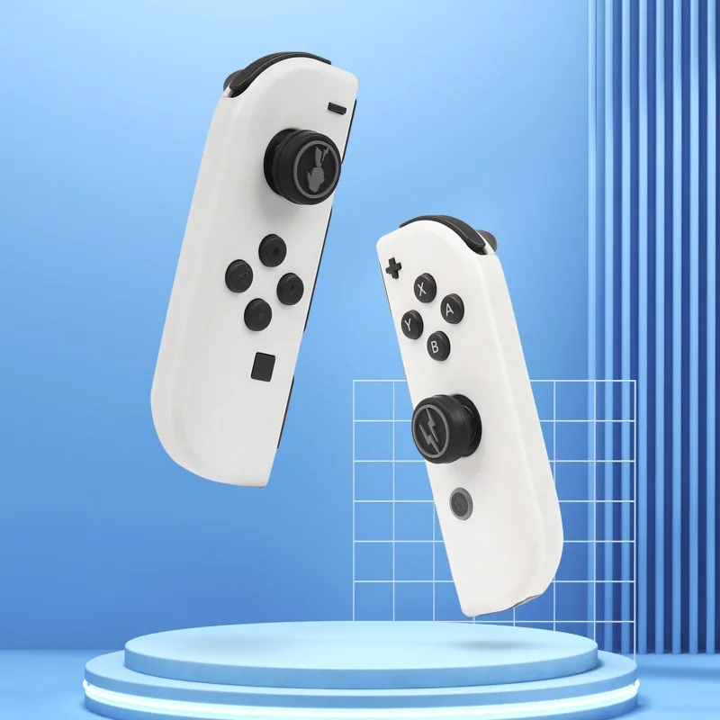 4 pçs/lote gato pata analógico vara tampas de aperto para nintendo switch/lite/oled joystick controlador gamepad caixa de polegar para interruptor