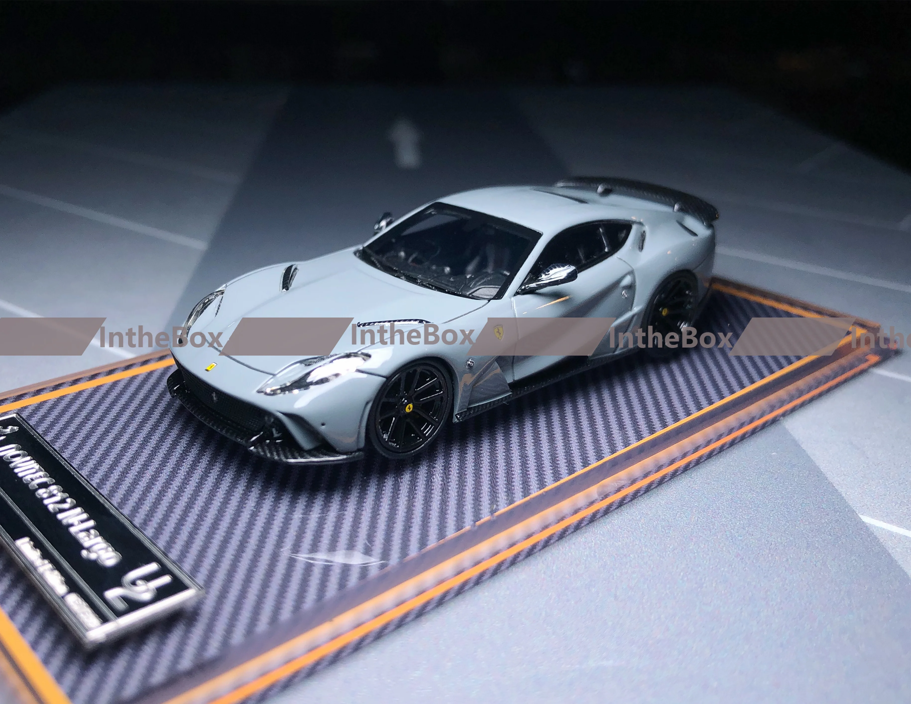 

U2 1:64 Novitec 812 GTS Superfast Grey Resin Model Car Collection Limited Edition Hobby Toys