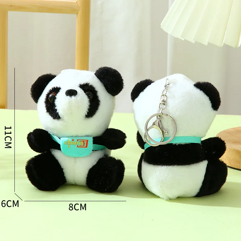 Stuffed Animals Plush National Treasure Giant Panda Doll Key Chain Tourist Souvenir Beautiful Kawaii Brithday Gift for Kid