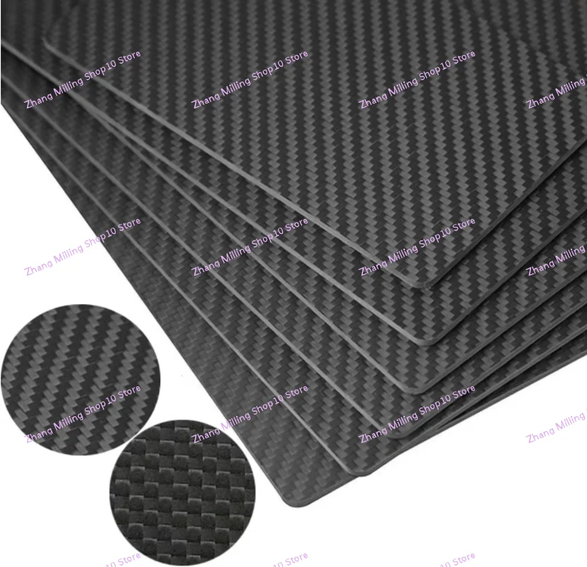 400x500mm Full 3K Carbon fiber Plate sheet High strength Carbon Board panel thickness 1mm 1.5mm 2mm 2.5mm 3mm 4mm 5mm