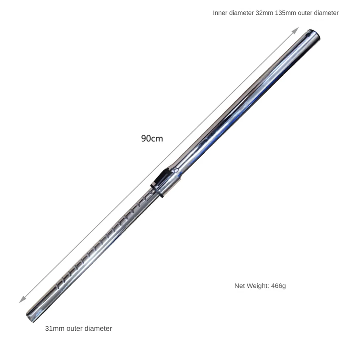 Stainless Steel Tube for Karcher WD2 WD3 WD4 WD5 NT18 NT20 NT25 NT30 NT38 Vacuum Cleaner Telescopic Rod Extension Tube