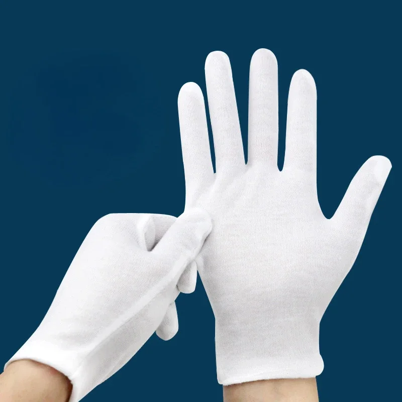 

2023 New Comfortable Household White Gloves Magic Hat Top Hat Accessories Butler Pure Cotton Gloves Performance Etiquette Gloves