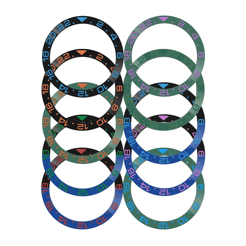 

38mmx30.7mm Curved Ceramic Bezel Insert Ring Fits SKX007 SKX009 SKX011 GMT SUB Watch Case NH35 NH36 Men's Watch Retrofit Parts