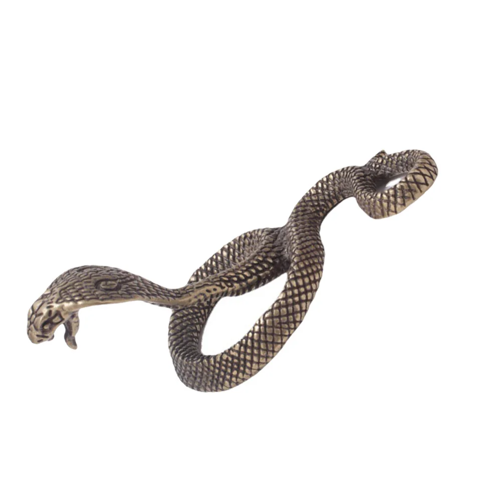 

Retro Cobra Tabletop Sculpture For Tabletop Decor Home Office Decor Desktop Art Decoration Ornament Snake Simulation