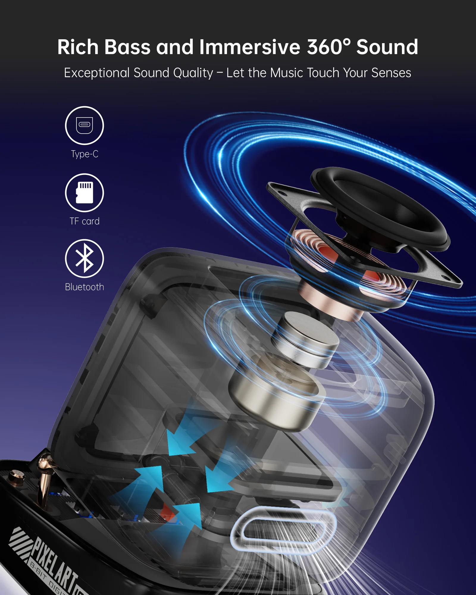 Divoom Ditoo-Pro Bluetooth Pixel Art Speaker & Alarm Clock