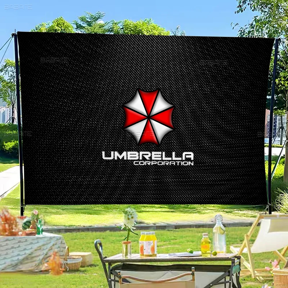 Film Horror U-Umbrella C-Corporation Cartoon Flag Art Science Fiction Room Home Decor Wall Hanging Home Decor Banner