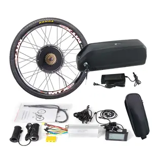 Kit de moteur de moyeu de velo electrique 48V 1000W 1500W jante MTX frein a disque velo roue arriere batterie Li Lithium 48V 52V 24Ah 18Ah AliExpress