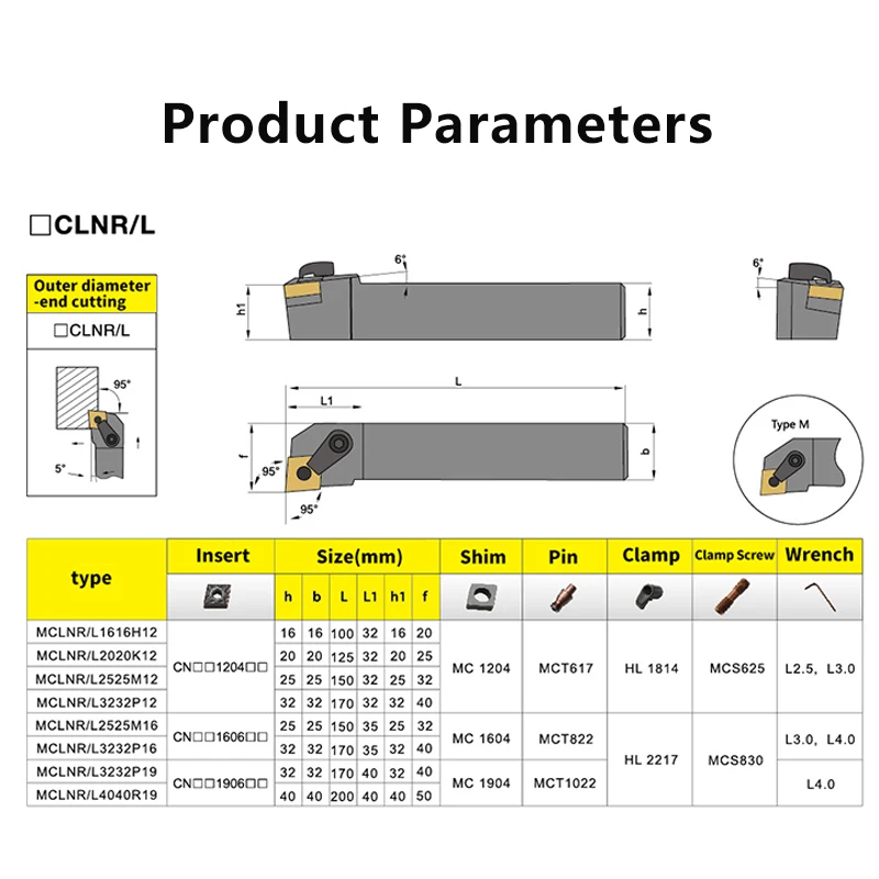 MCLNR1616 MCLNR2020 MCLNR2525 MCLNR3232 toczenie zewnętrzne narzędzie MCLNR MCLNL tokarka pasek uchwyt obrotowy narzędzie tnące CNC kuter Bar