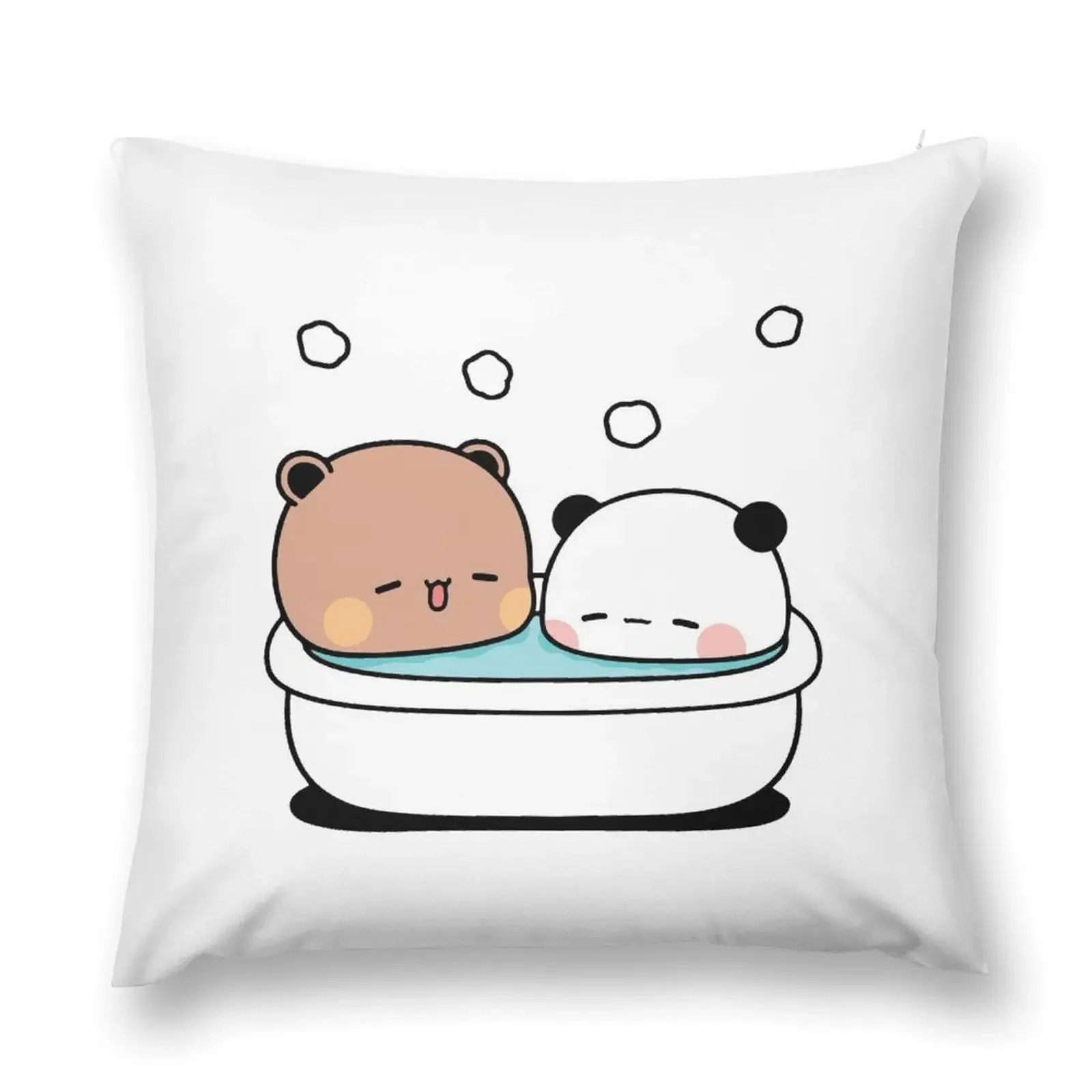 

Bear and Panda Bubu Dudu Bath Throw Pillow christmas pillow case Sofa Cushions Cover pillow