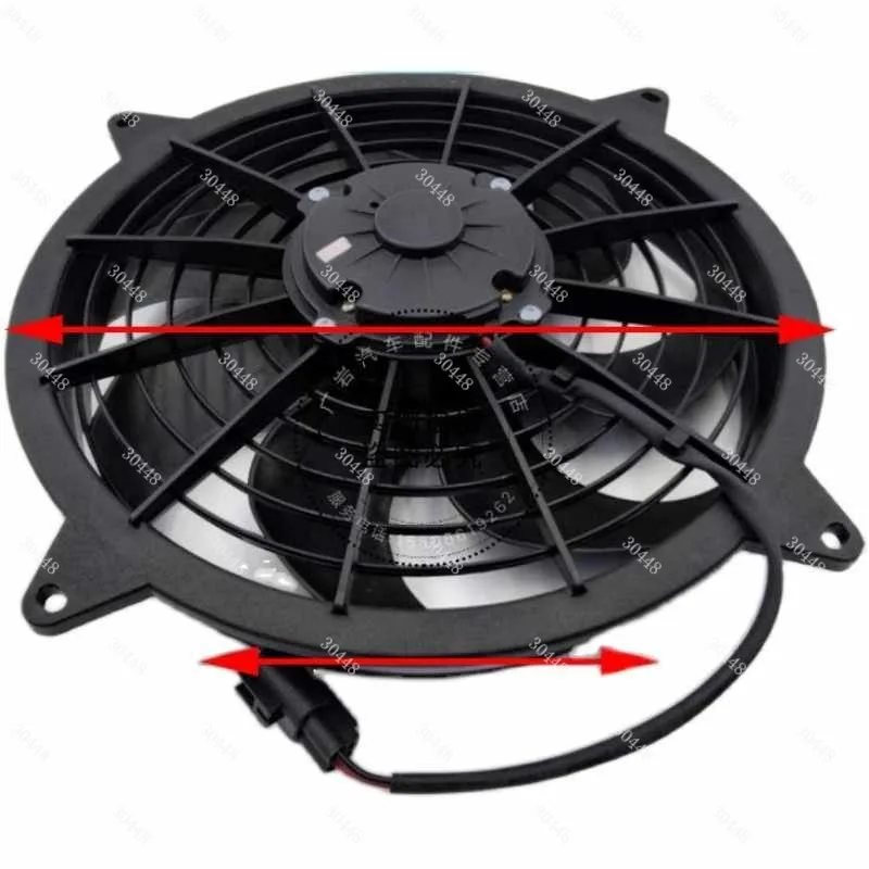 Bus Air Conditioning Condenser Fan Yutong Bus Car Electronic Cooling Fan 261 Blowing Suction 24V/12V