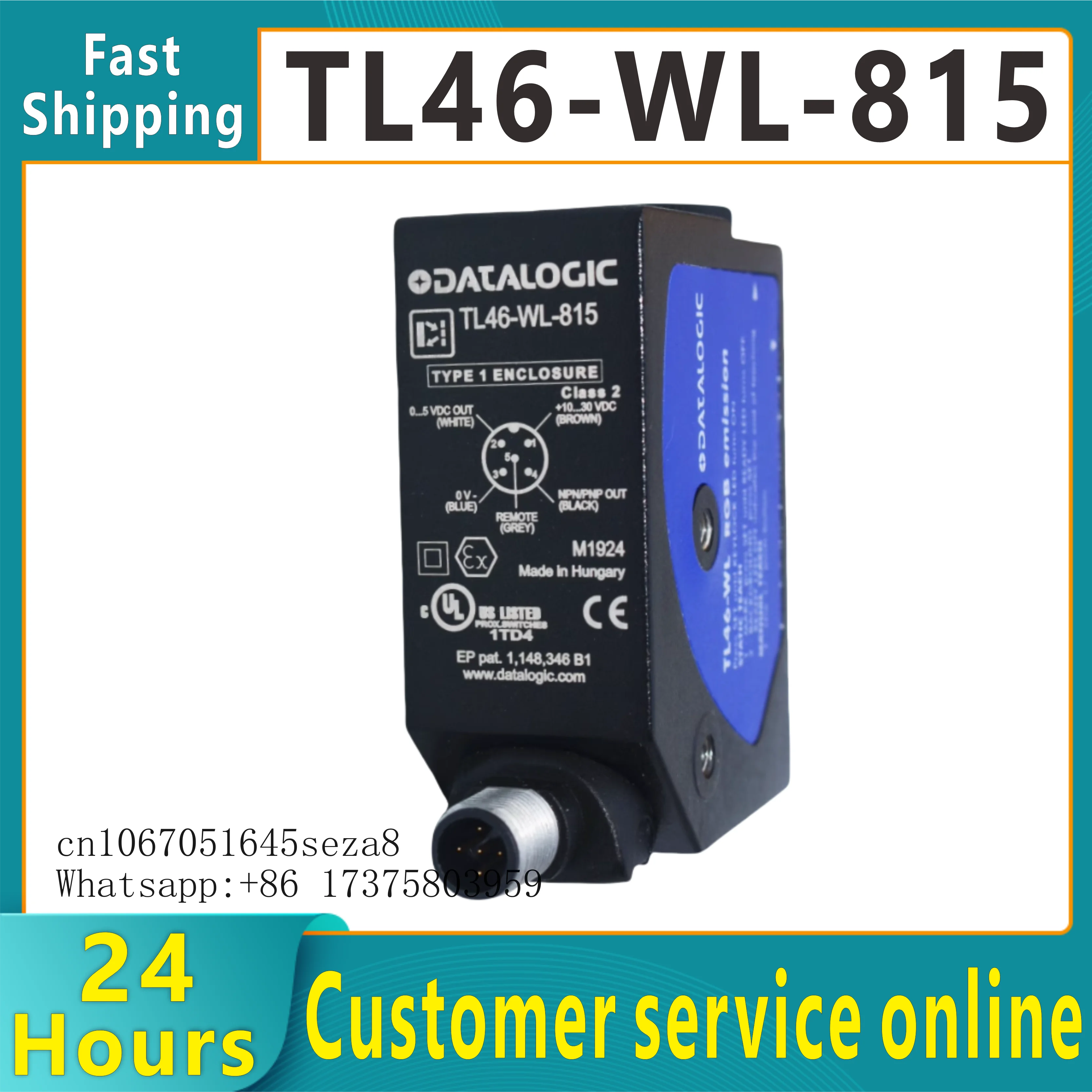 ShengyuTL46-WL-815 TL46-W-815GNew original DATALOGIC color photoelectric sensor  contrast sensor